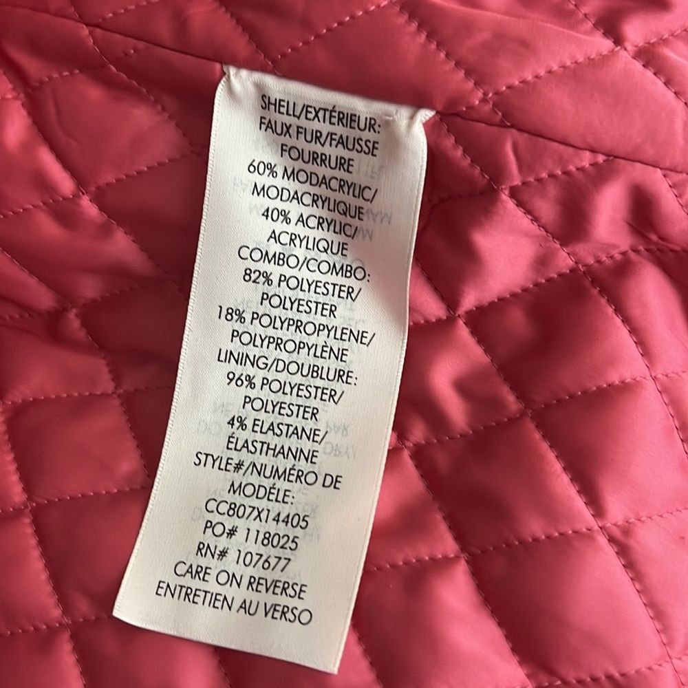 NEW Alice+Olivia coat striped multicolored faux fur size XS - Picture 12 of 16